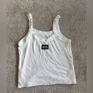 Daily Drills White Tank Top